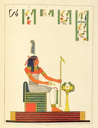 The God Shu, Illustration from Pantheon Egyptien: Collection des Personnages Mythologiques de l